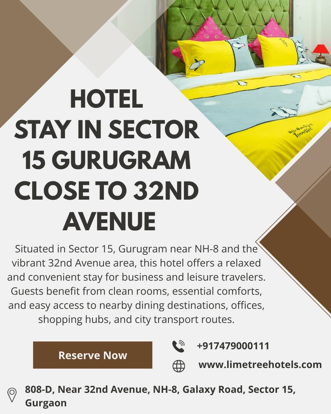 Modern Hotel in Sector 15 Gurgaon for Comfortable City Stay