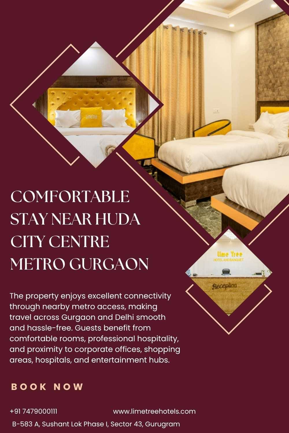 Best Accommodation Near Huda City Centre Metro