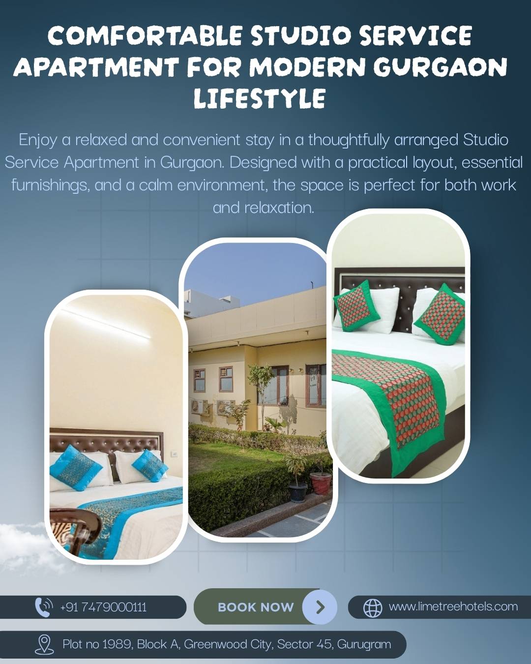 Functional Studio Service Apartment for Easy Gurgaon Stays