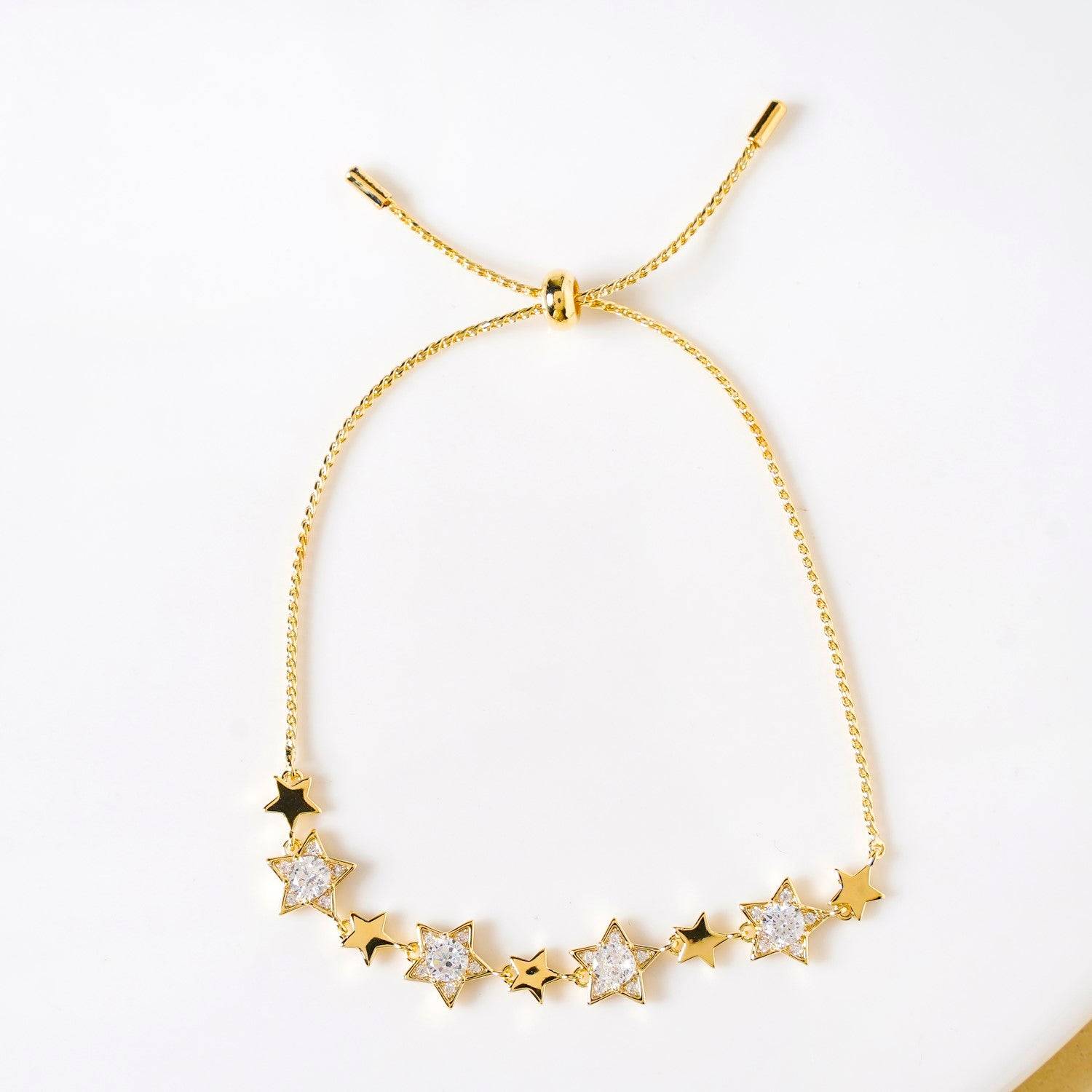 Constellation Of Stars Gold Chain Bracelet