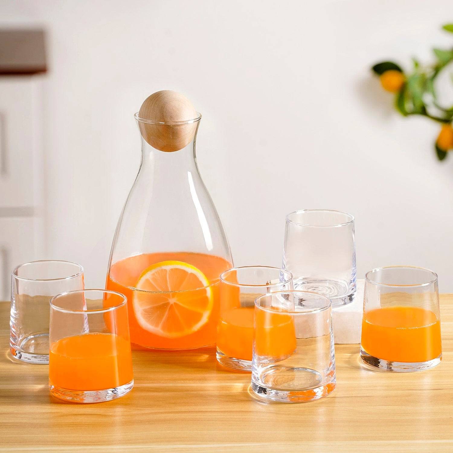 Glass Decanter With Glasses Set Of 7 buy only at ₹2250