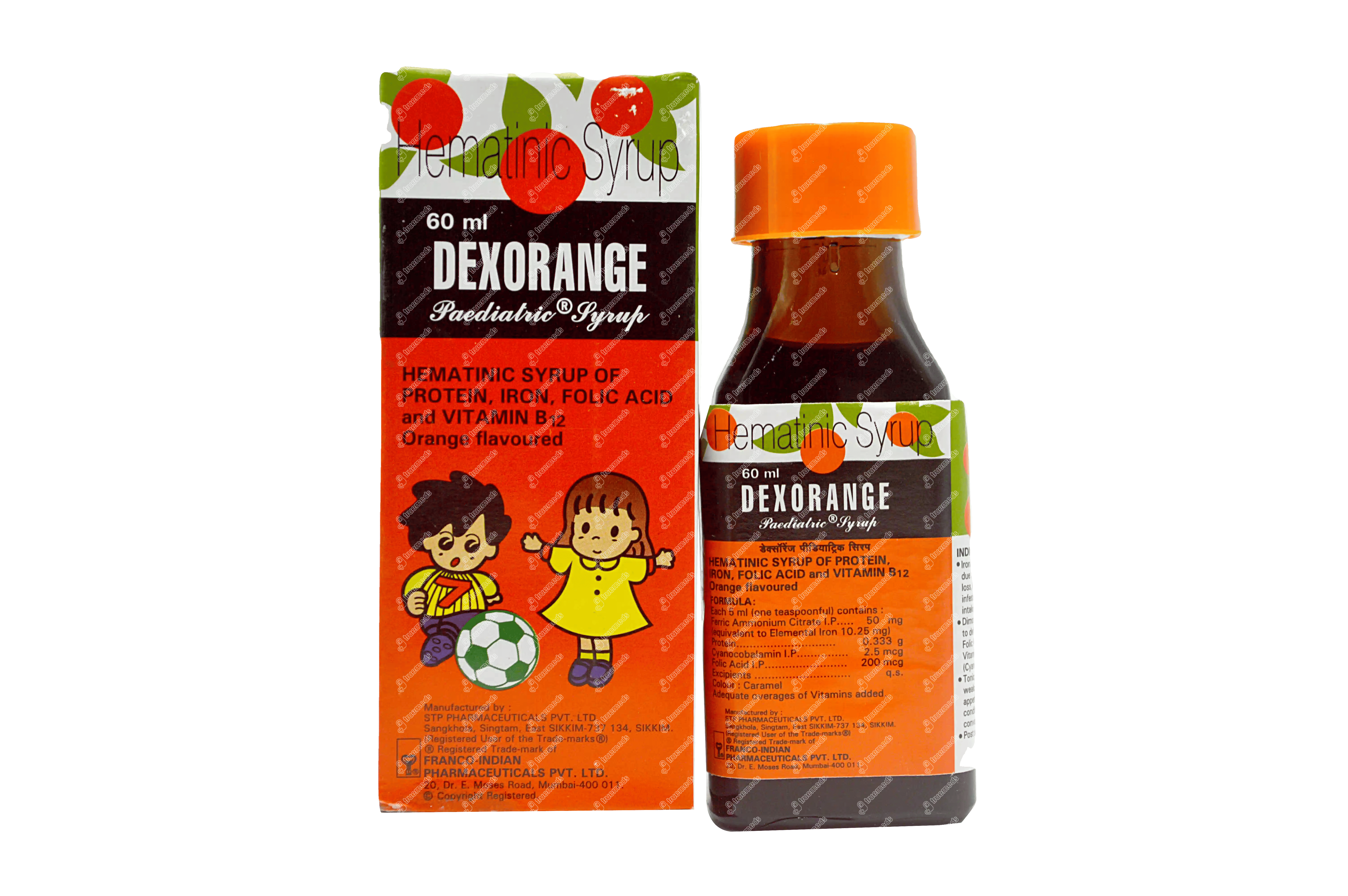 Dexorange Orange Flavoured Paediatric Syrup 60ml