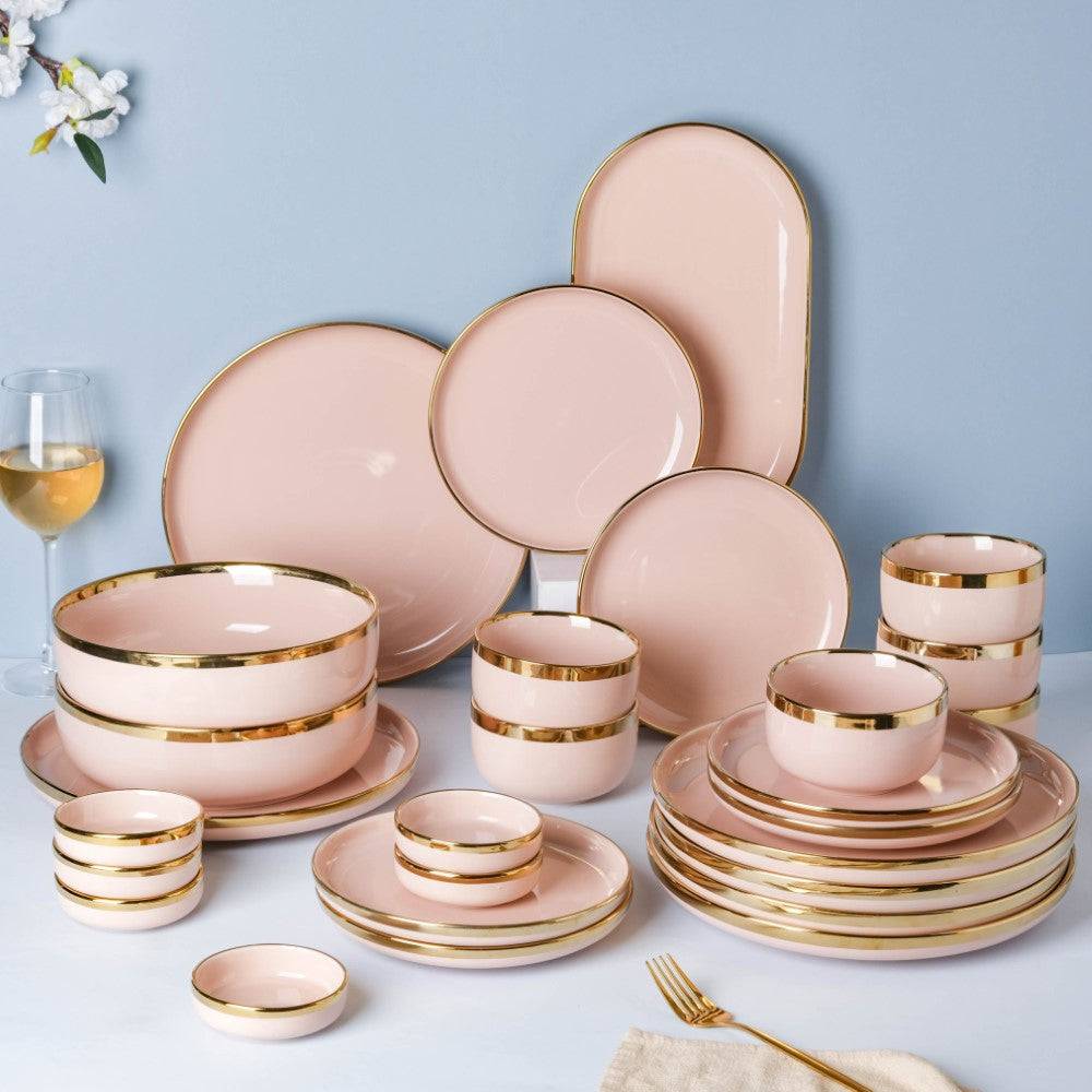 VERA Pink 27 Piece Dinner Set For 6 buy only at ₹26670
