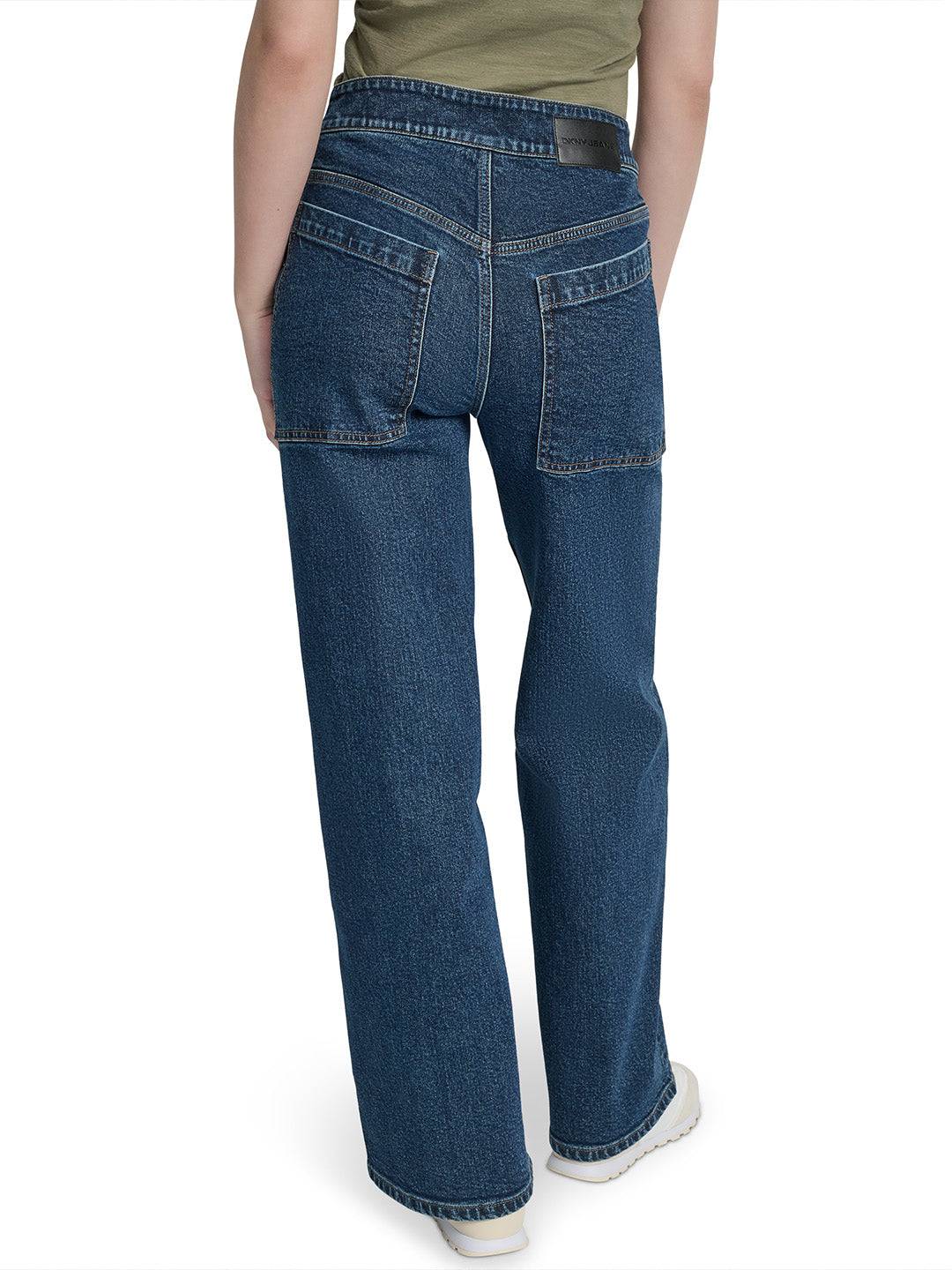 DKNY Women Blue Flared Washed Jeans