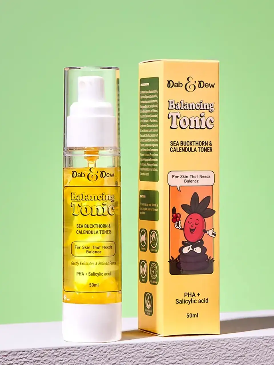 Dab & Dew Balancing Tonic Calendula and Sea Buckthorn toner Buy only @ ₹549