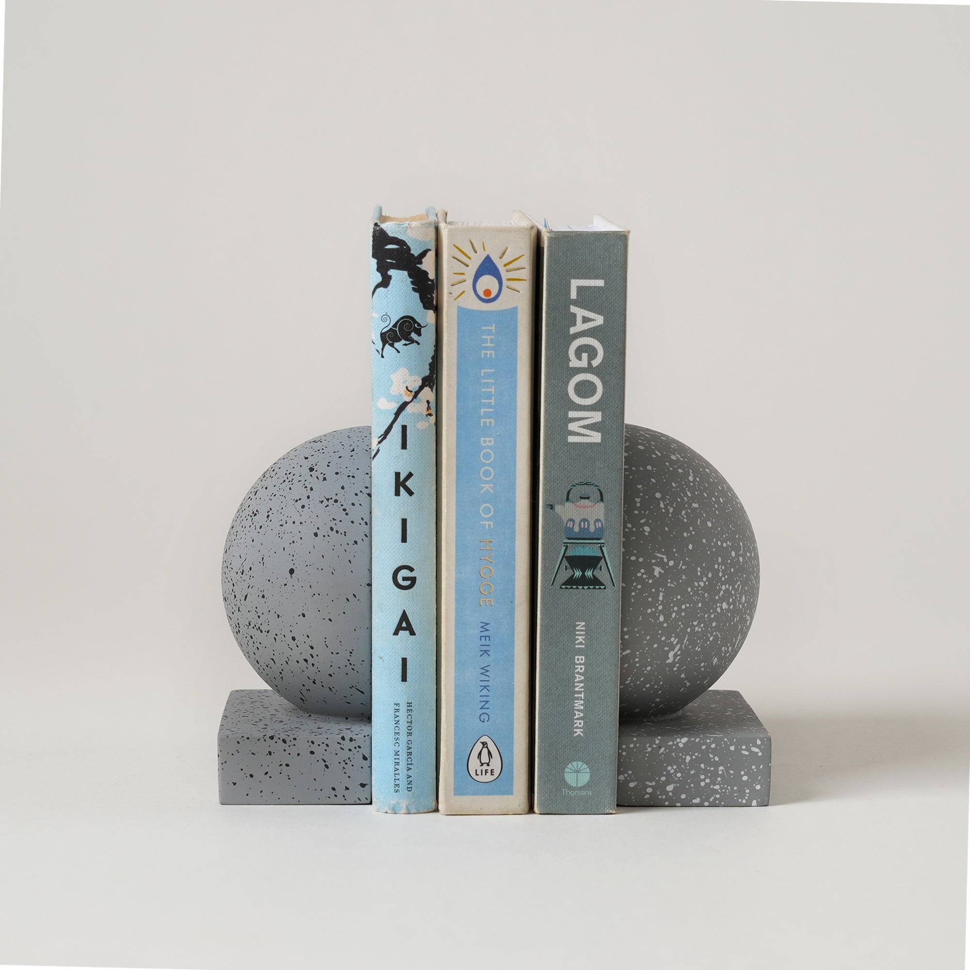 Monolith Bookends - Grey