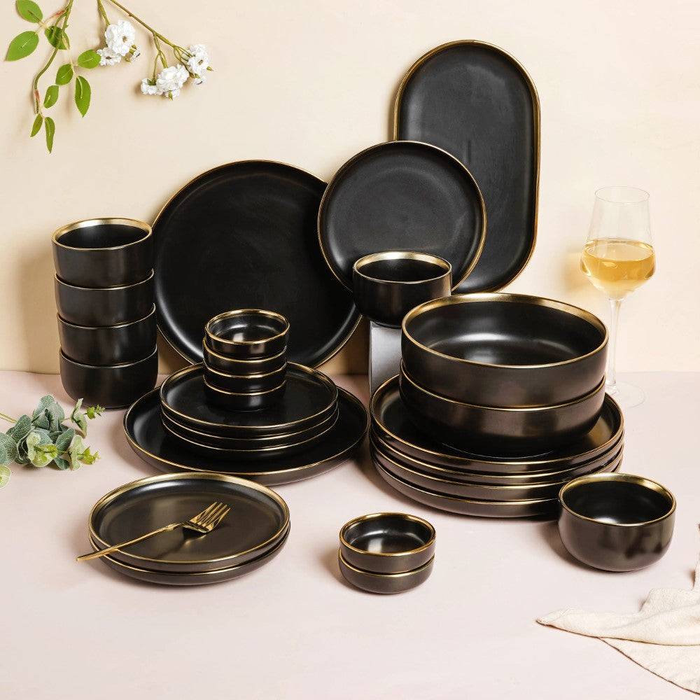 VERA Black 27 Piece Dinner Set For 6 buy only at ₹26600