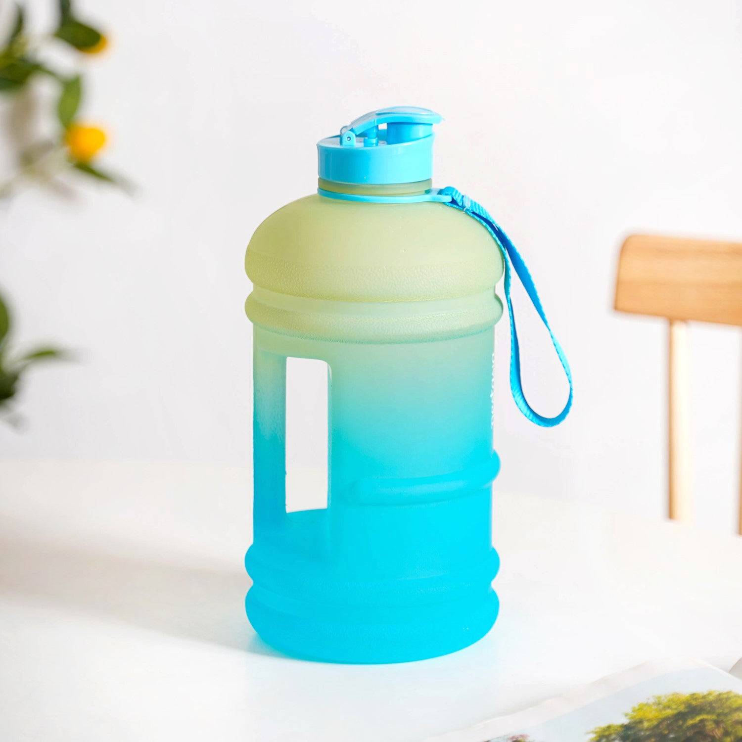 AquaBurst Water Bottle With Capacity Markers Ombre Green Blue 2200ml buy only at ₹695