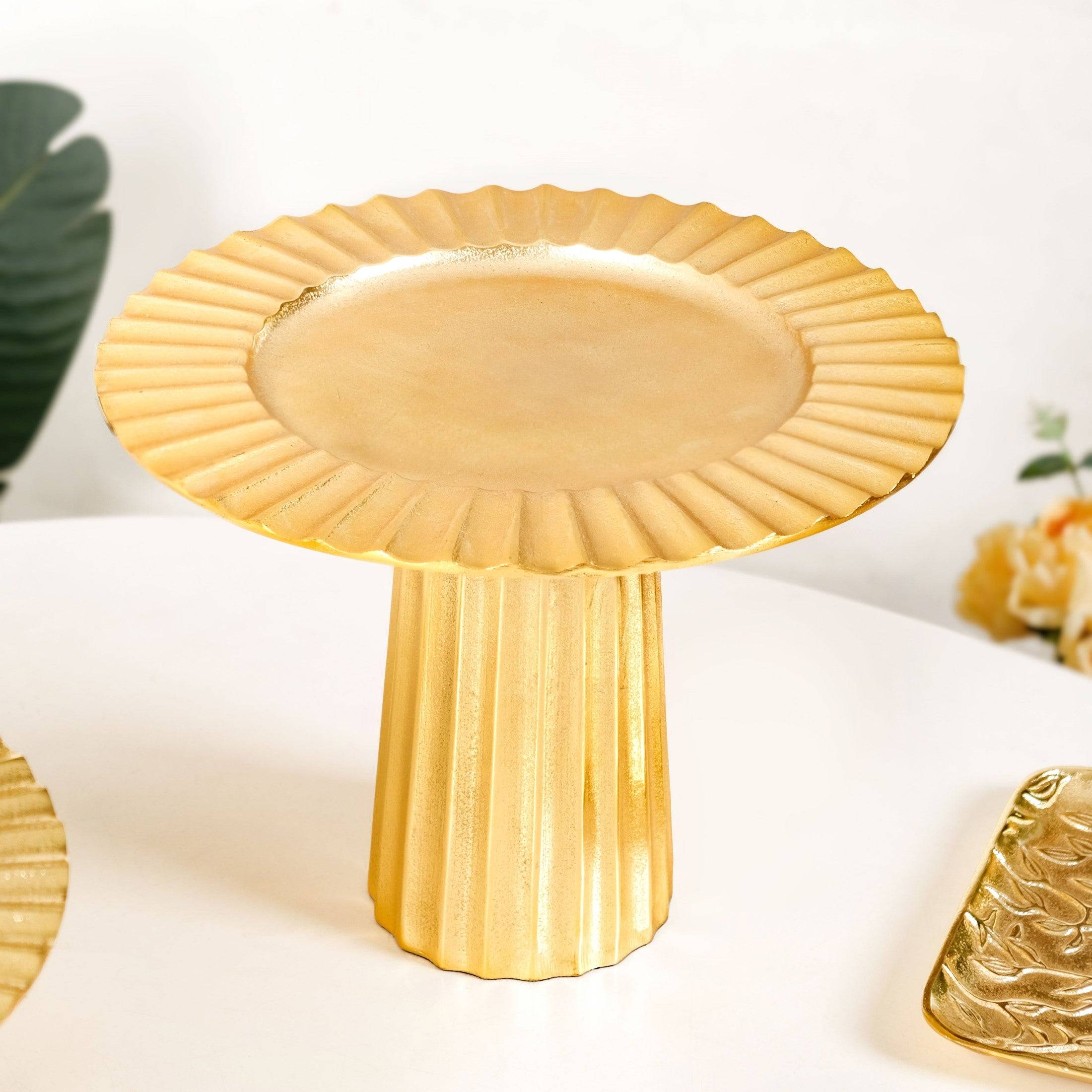 Halo Gold Dessert Riser Tall