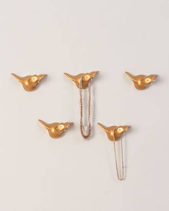 Flying Bird Wall Hooks - Set of 5
