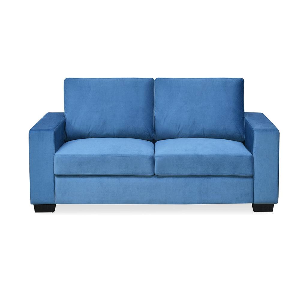 Shirley 2 Seater Fabric Sofa- Blue