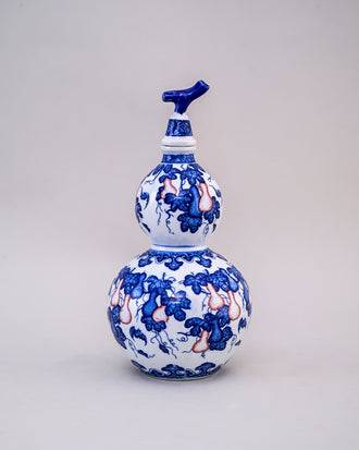 Blue and White Double Gourd Vase - Small