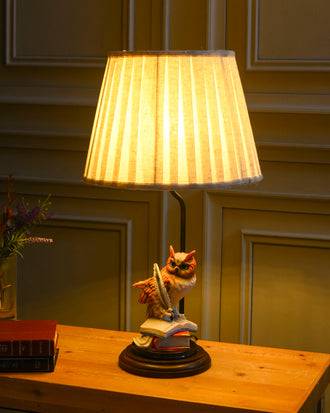 'Guardian of Knowledge' Owl Table Lamp