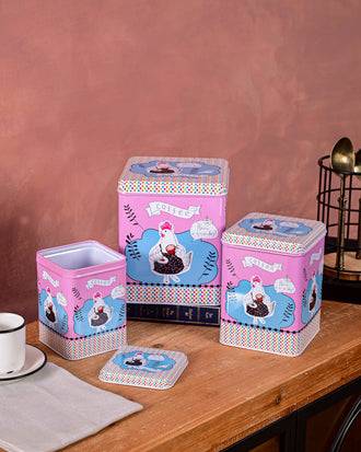 Rooster Storage Canisters - Set Of 3