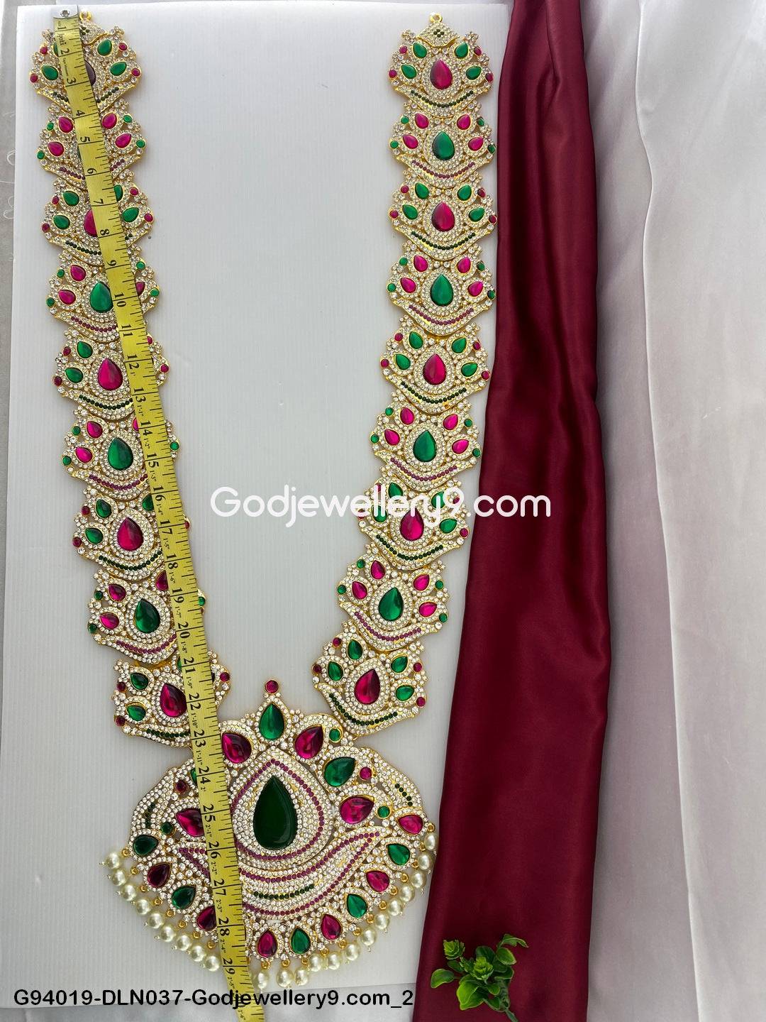 Deity 1 Step Long Haram Necklace for Amman Swamy and God