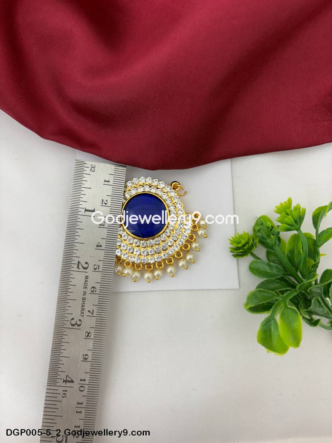 Deity Dollar Pendant God Jewelley Blue EnamelFor All Gods And Goddesses