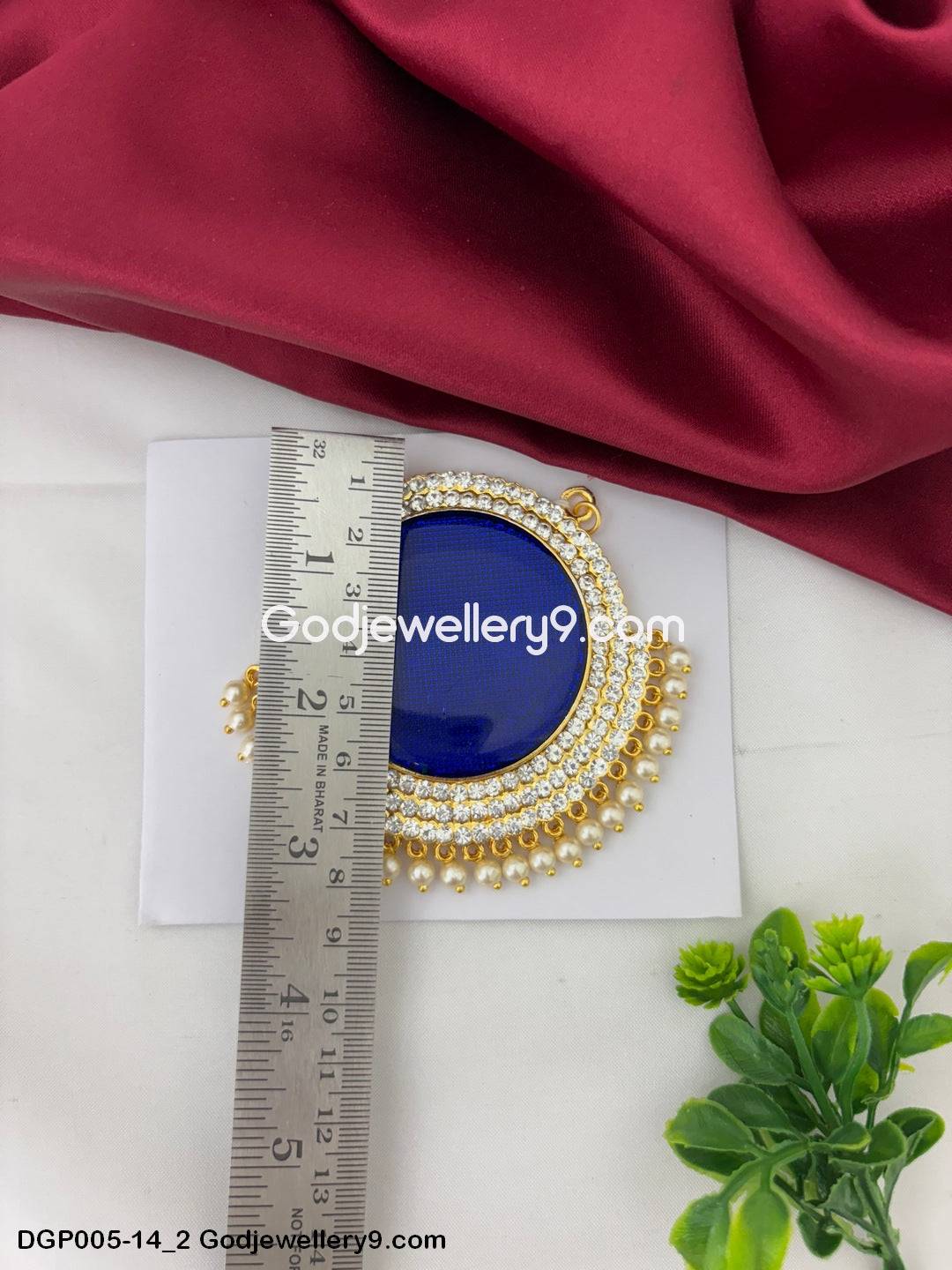 Deity Dollar Pendant God Jewelley Blue Enamel For All Gods And Goddesses