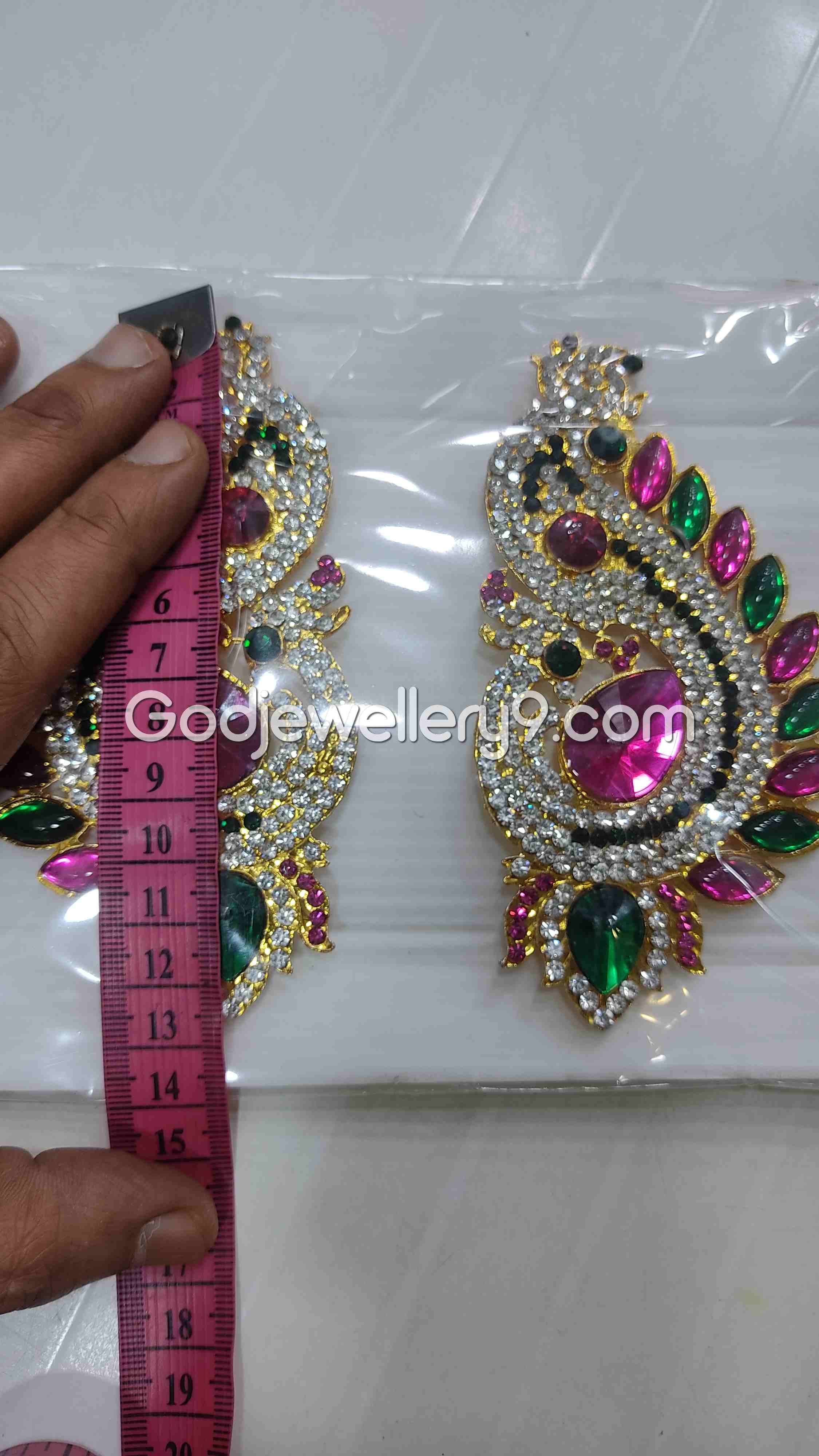 Deity God Amman Earrings karna Pathakam Jewellery G45