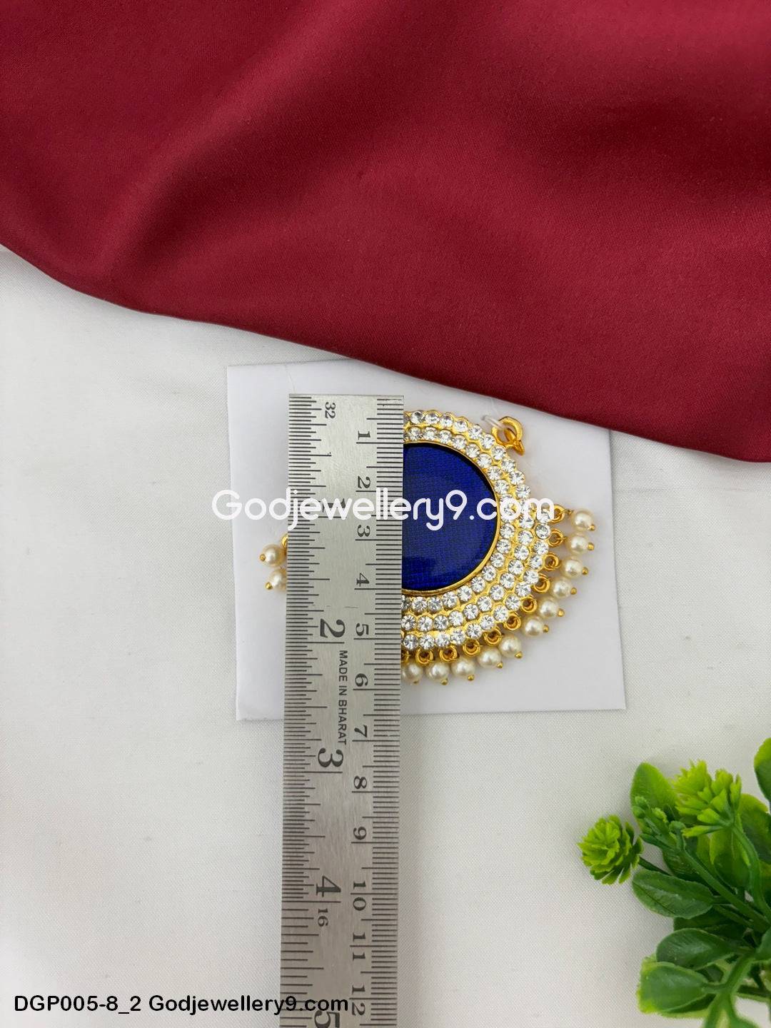 Deity God Jewelley Blue Enamel Dollar Pendant For Decorate Idols