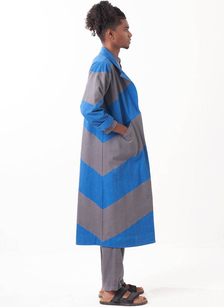 Diagonal Panel Jacket