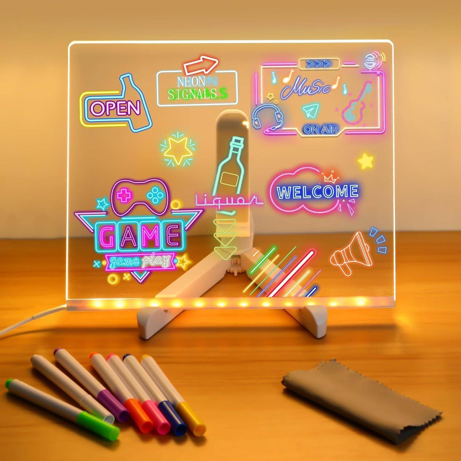 DIY 3D Acrylic LED Writing Message Board for Kids Buy @ ₹599