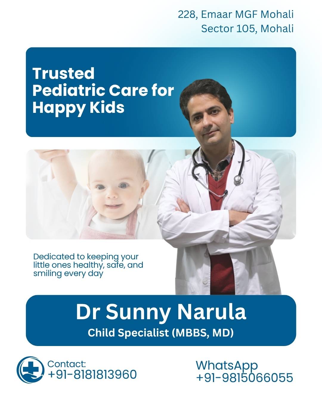 Dr Sunny Narula-child specialist in mohali