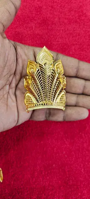 beautiful handmade mukut for 6 number 7 number kanhaji with necklace and chudi Buy @ ₹525