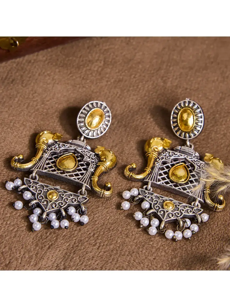 Sayda Jewels Radiant Sunburst Antique Earrings ER-RJ-100 Buy @ ₹585