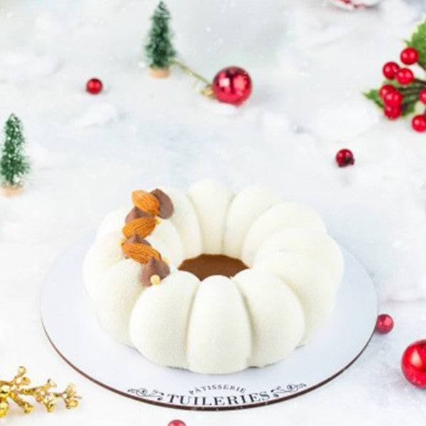 Eggless Caramel and Roasted Almond Cake (600-650 gram)