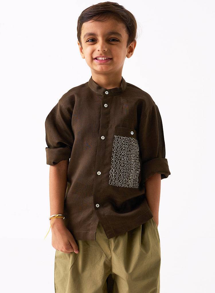 Embroidered Pocket Shirt