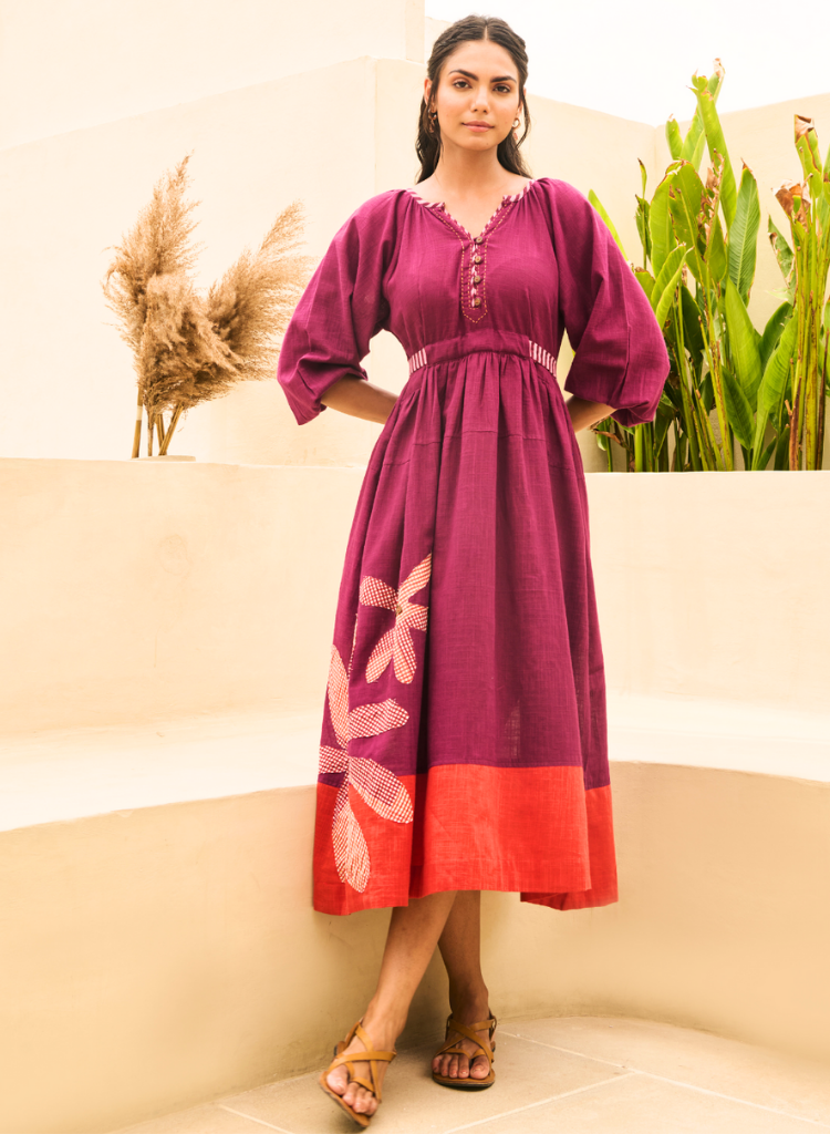 Embroidered Maxi Dress - color variant: Multi