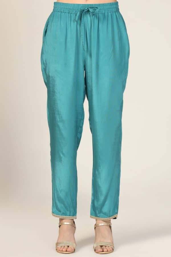Blue Breeze Solid Palazzo