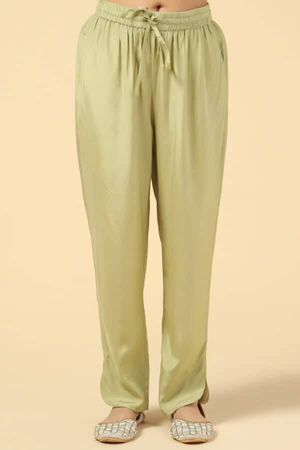 Green Emerald Elegance Festive Palazzo