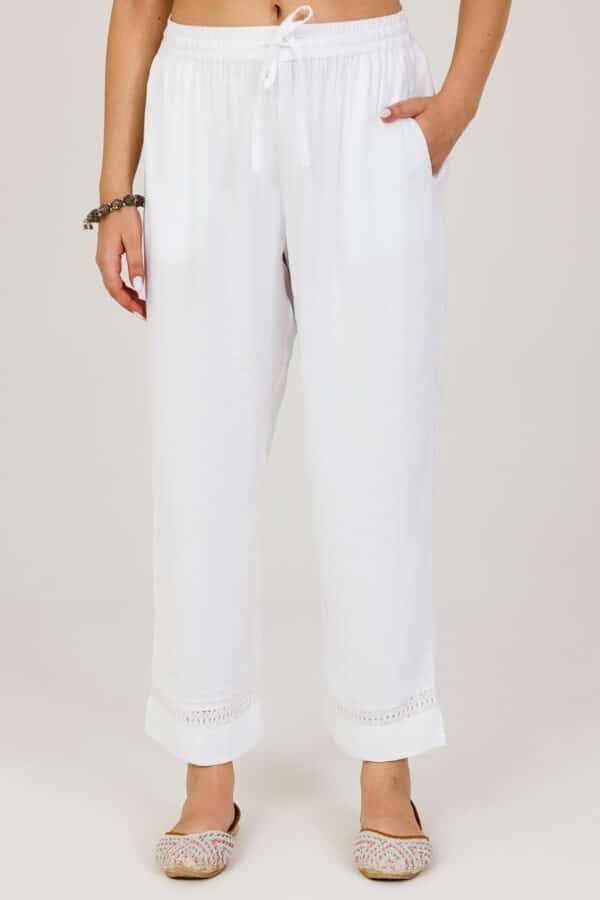 White Lace Winter Palazzo