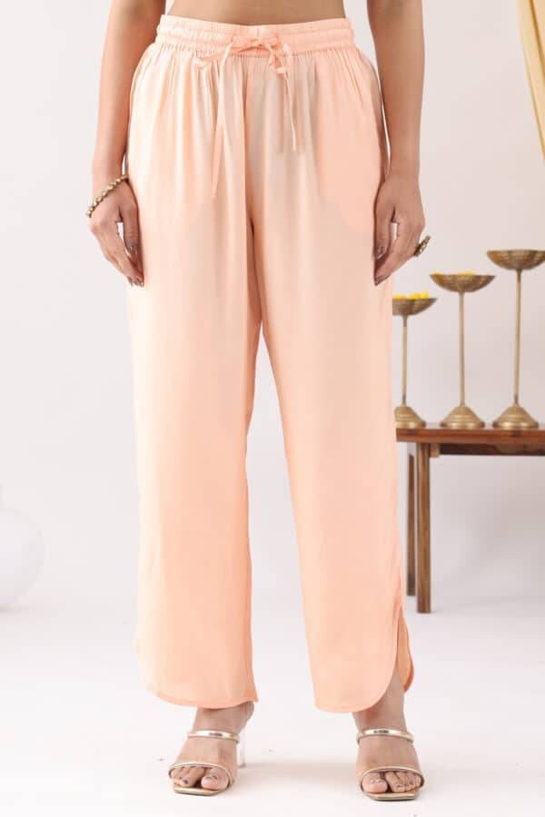 Peach Shantoon Palazzo