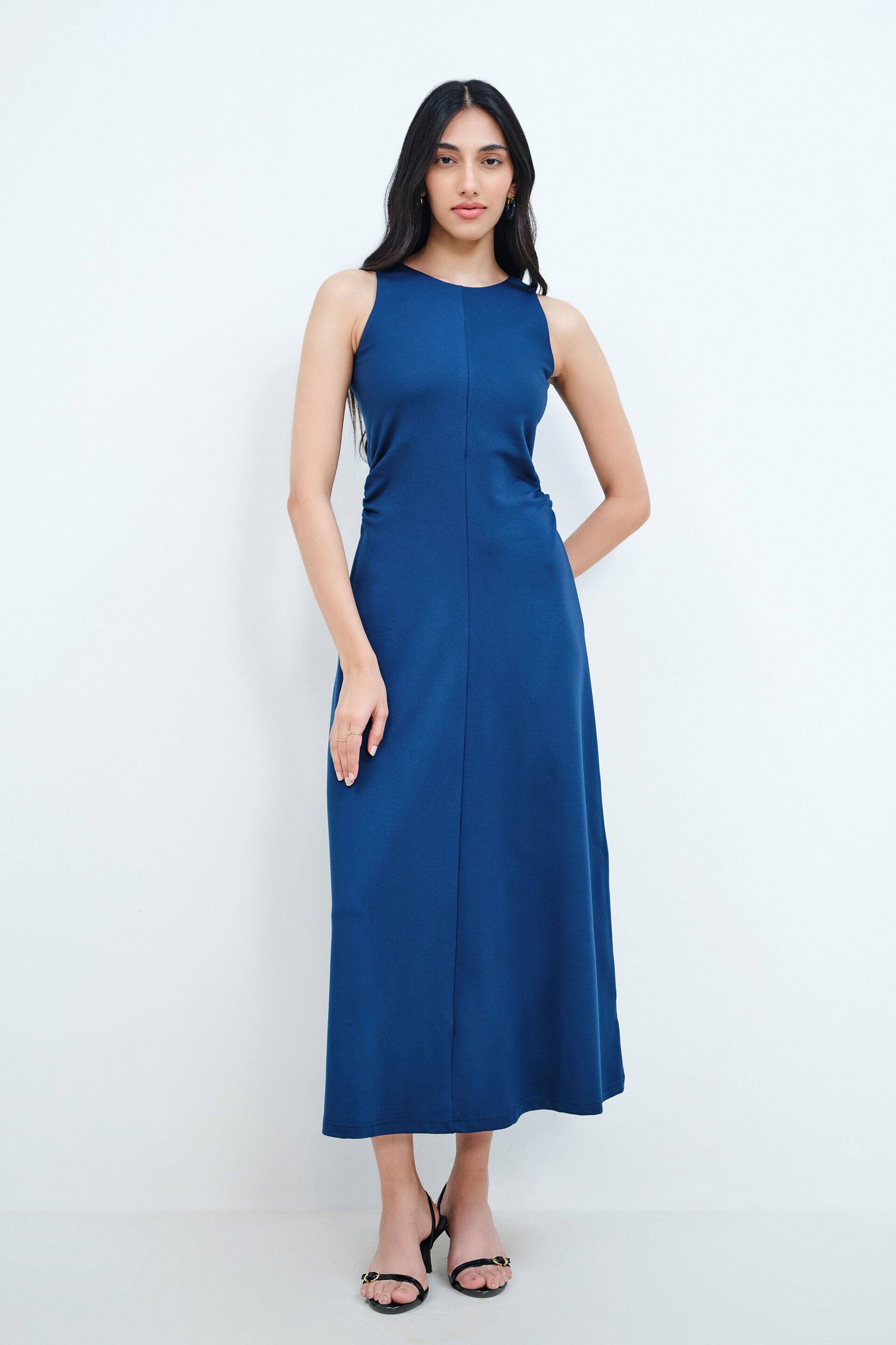 Tidal Teal Sleeveless Dress Buy at ₹3990