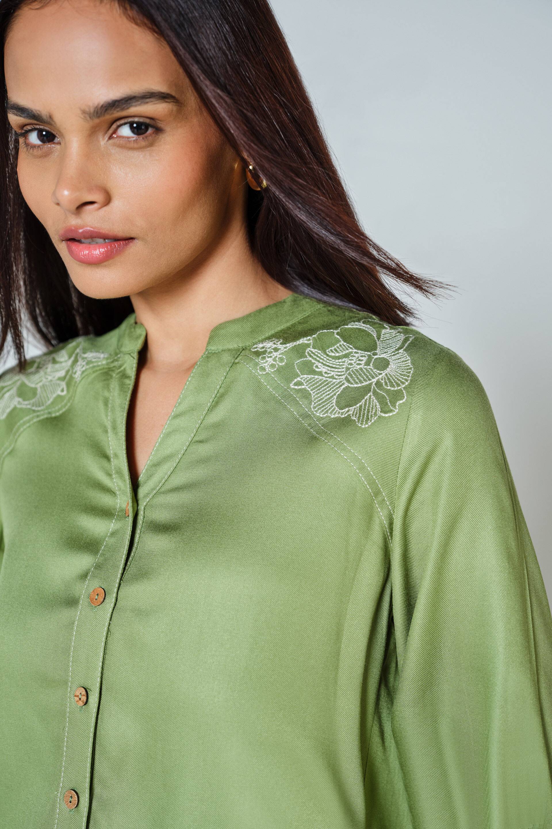 Teresa Embroidered Shirt Buy at ₹1865