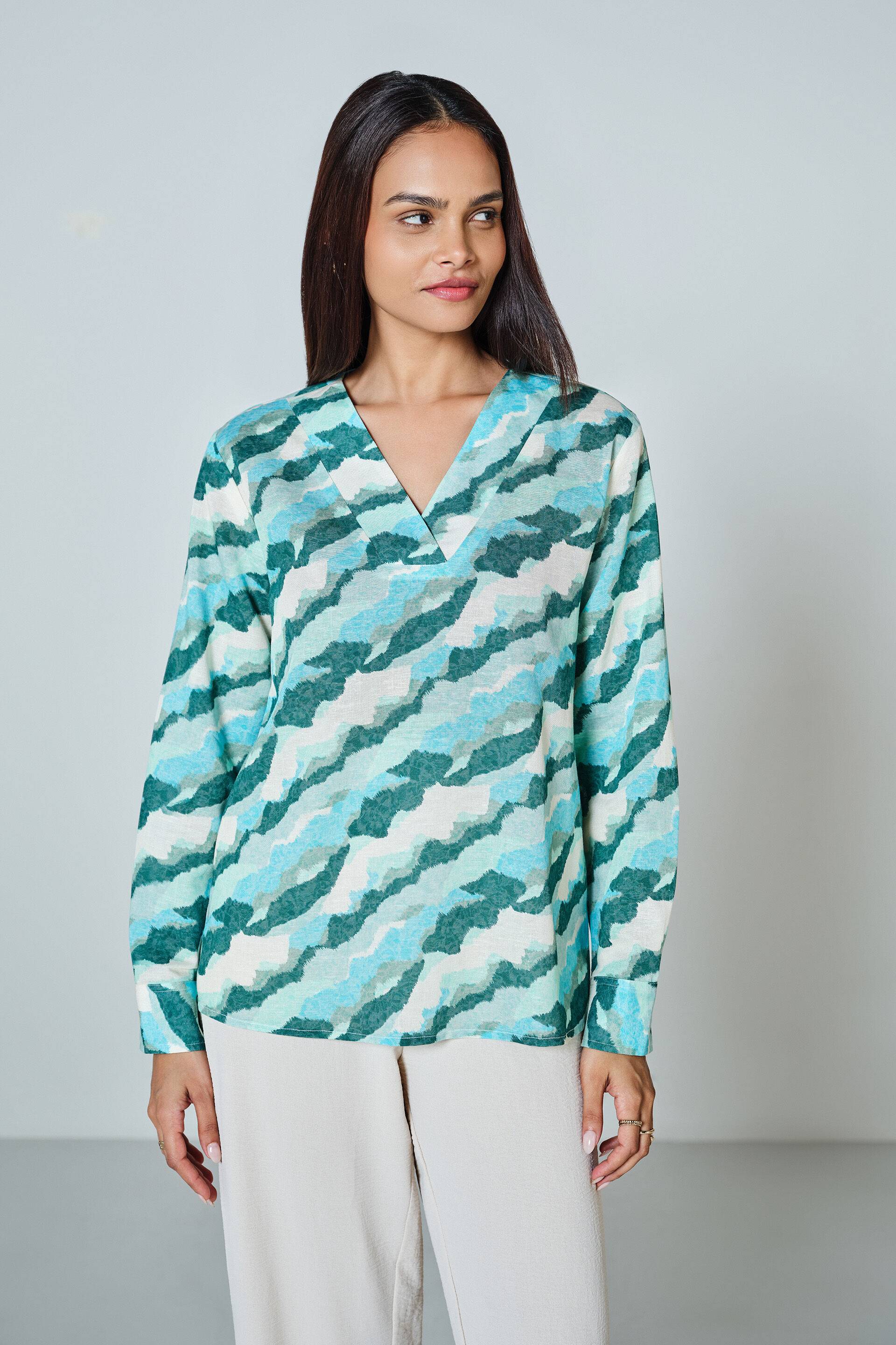 Green Glimmer Top Buy at ₹2146