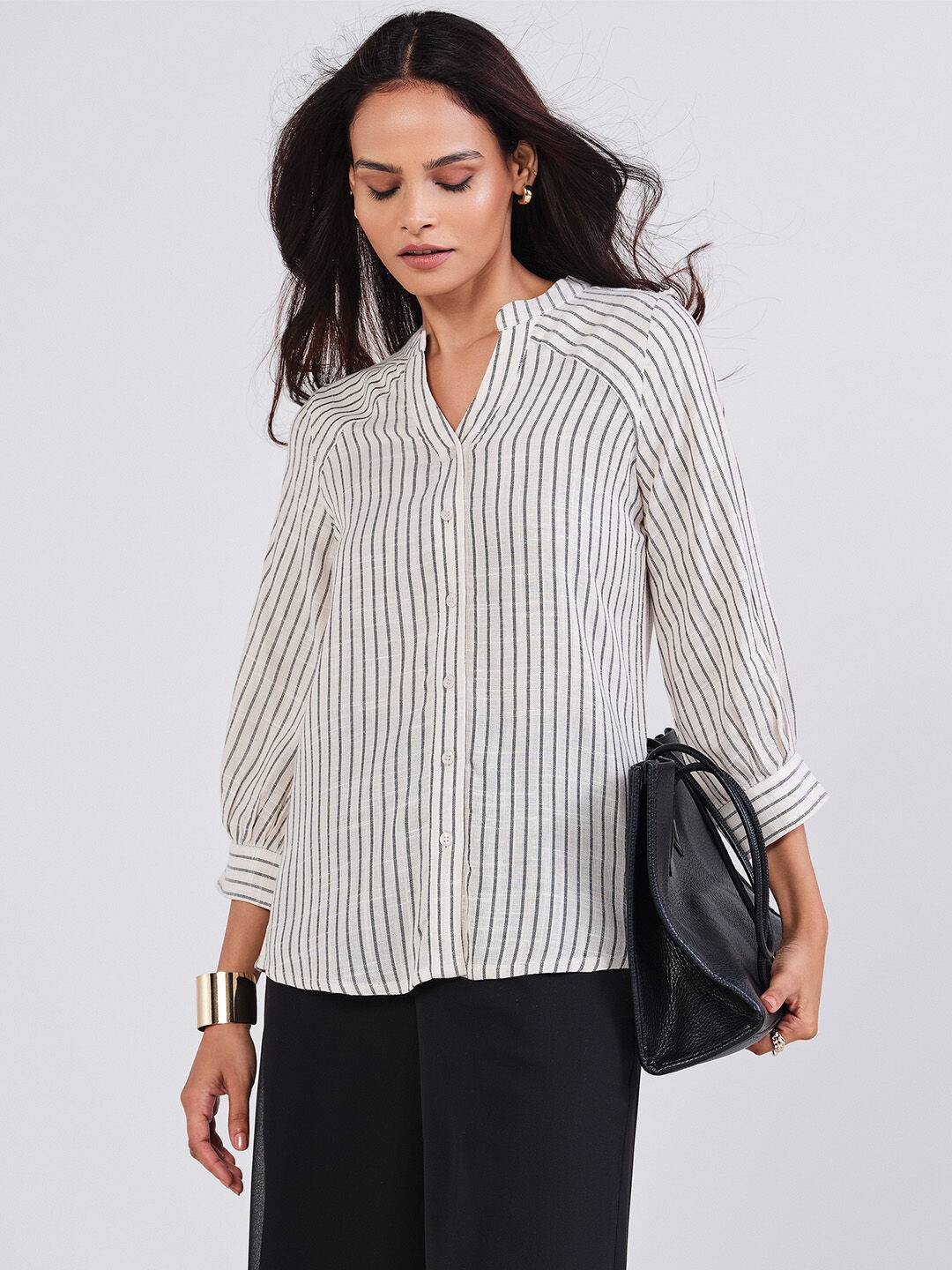 Natural Classic Stripes Shirt Buy at ₹1865