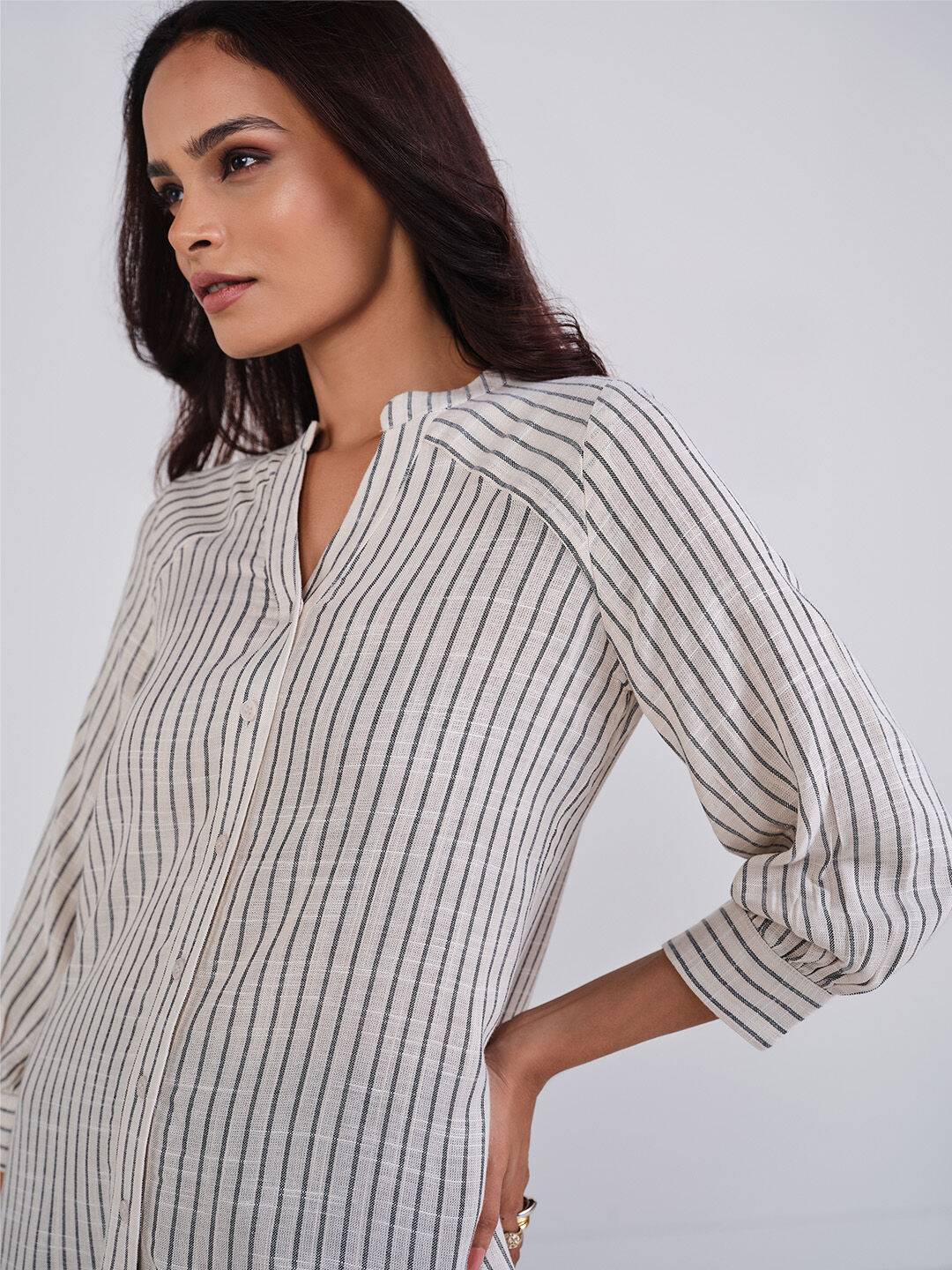 Natural Classic Stripes Shirt Buy at ₹1865