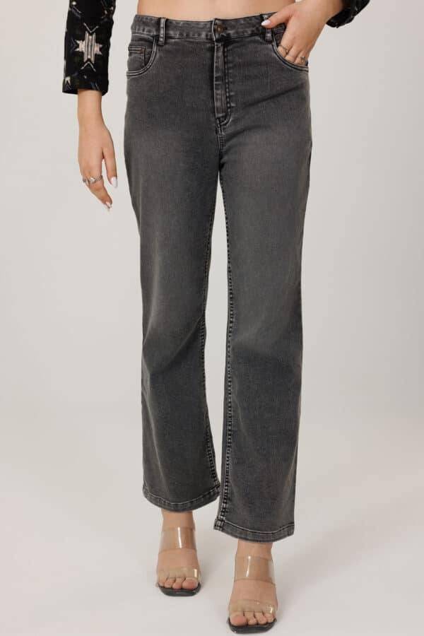 Grey Regular-Fit Denim