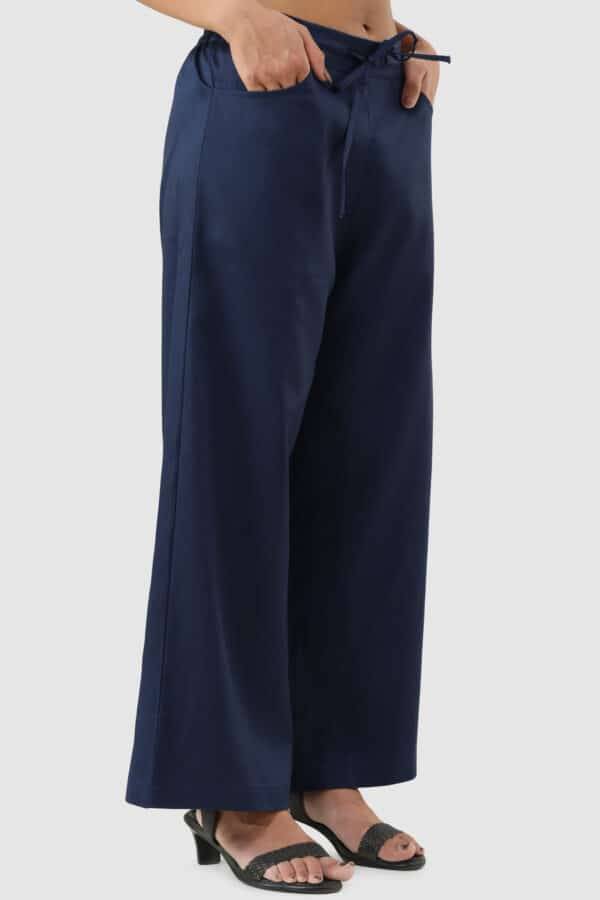 Blue Twill Regular Fit Pant