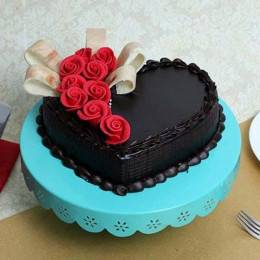 Semi Fondant Heart Cake Buy at ₹749