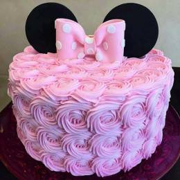 Minnie Rosette Cake Buy at ₹1249