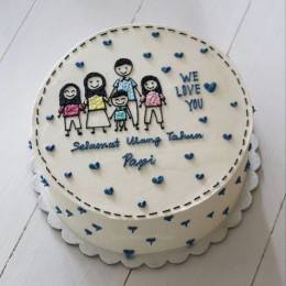 Family Man Cake Buy at ₹749