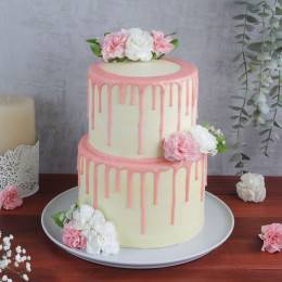 Pink  Floral Tower Cake Buy at ₹4399