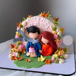 Top Forward Couple Cake Buy at ₹2949