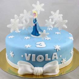 Elsa Snowflakes Cake Buy at ₹1849