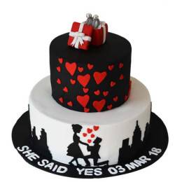 Twinning Hearts Cake Buy at ₹4749