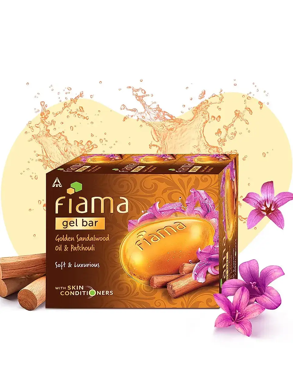 Fiama Golden Sandalwood Oil & Patchouli Gel Bar (125gx3) Buy only @ ₹185